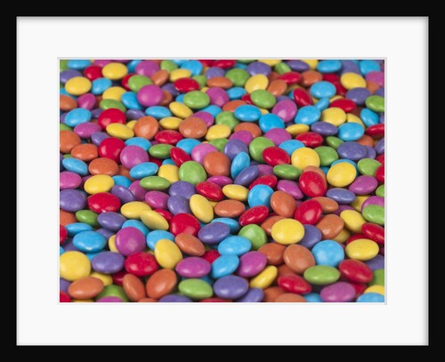 Multi colored smarties sweets by Assaf Frank